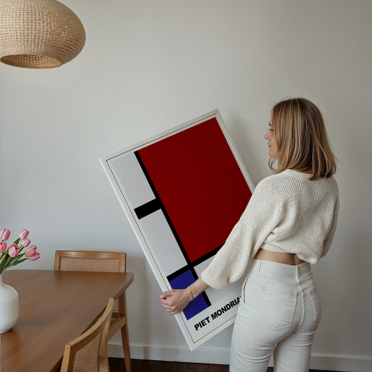 Poster Piet Mondrian · Tableau I · De Stijl, Neoplastizismus · Print ohne Rahmen