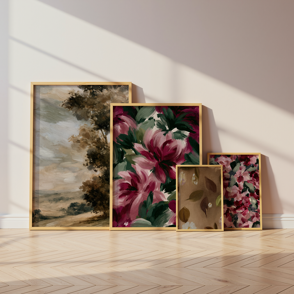 Landschaft Poster Wandbilder · Blumen Natur Bilder · Wohnzimmer Deko ohne Rahmen