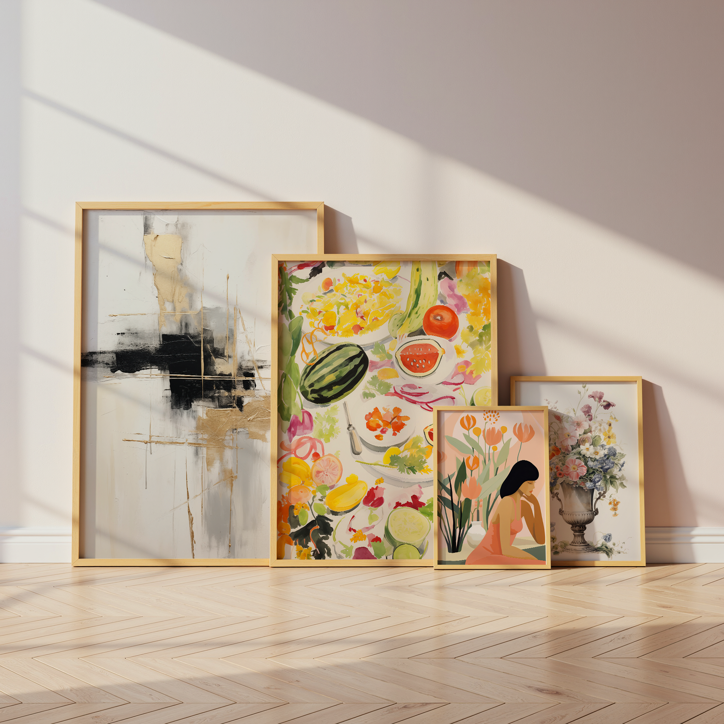 Moderne Kunst Poster · Geschenkidee · Abstrakte Kunst Florale Illustrationen Zeitgenössische Porträts · Dekoprint ohne Rahmen