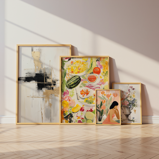 Moderne Kunst Poster · Geschenkidee · Abstrakte Kunst Florale Illustrationen Zeitgenössische Porträts · Dekoprint ohne Rahmen