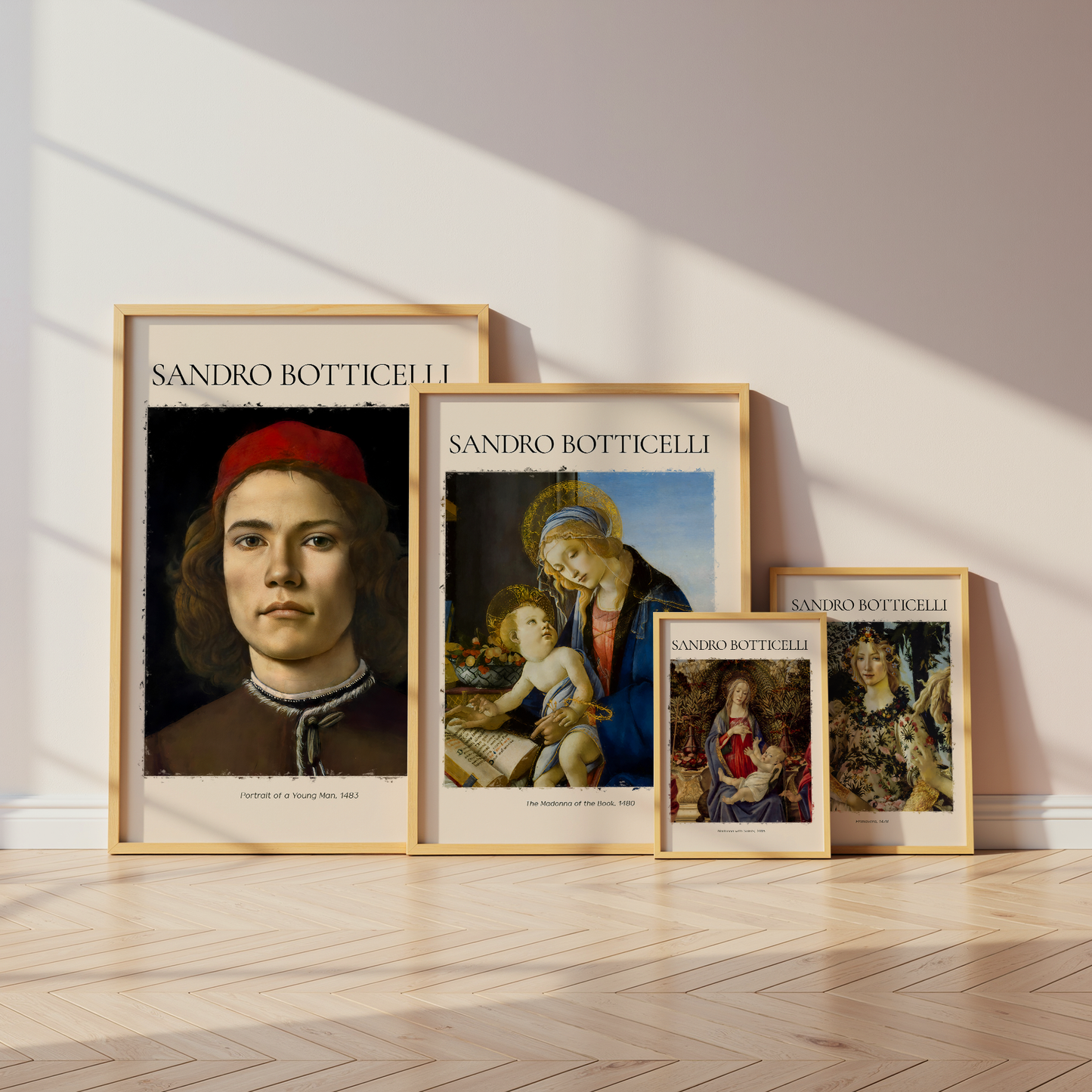Sandro Botticelli Poster · Geschenkidee · Primavera Madonna mit Kind Heilige Madonna Renaissance Porträt · Dekoprint ohne Rahmen