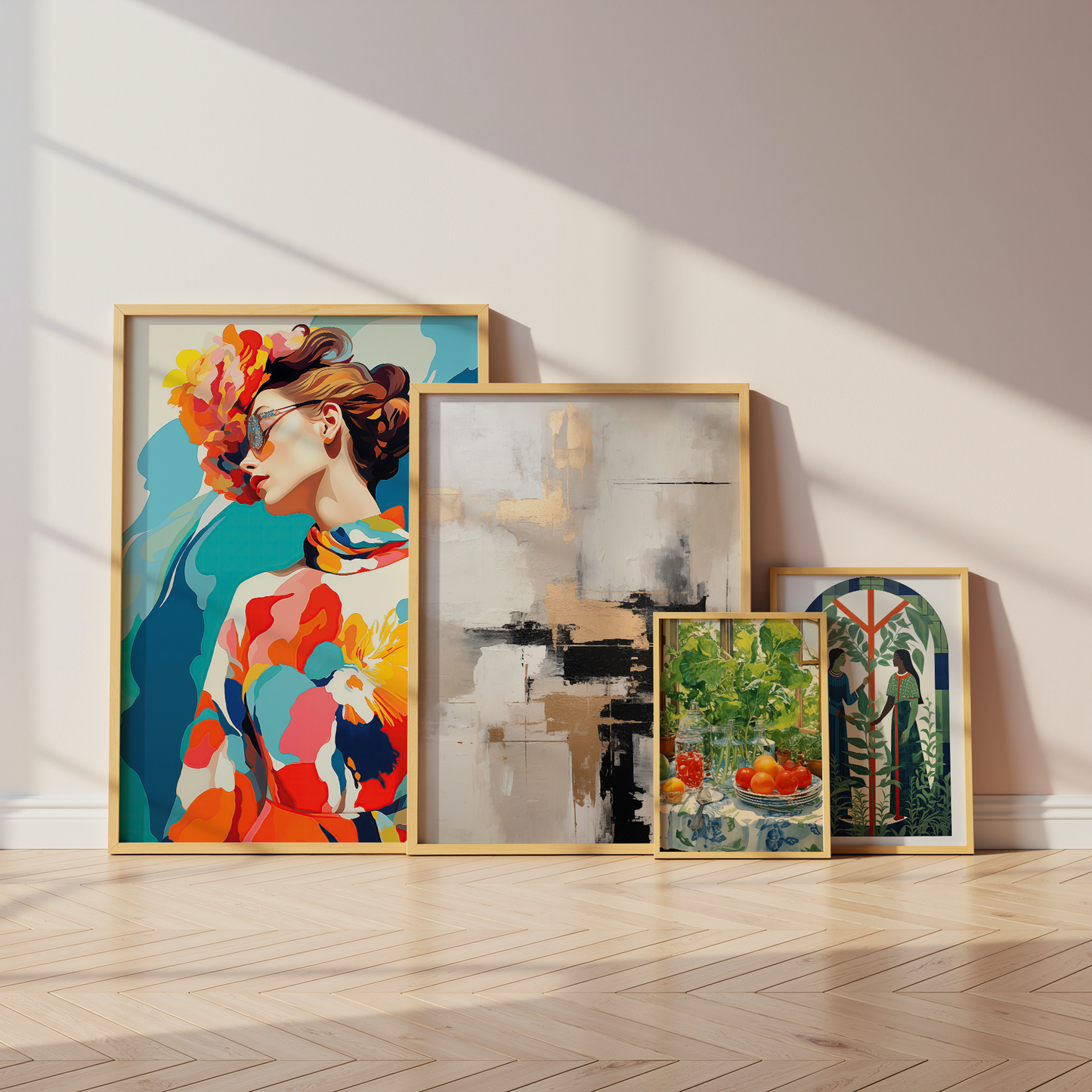 Moderne Kunst Poster · Geschenkidee · Impressionistische Blumen und Elegante Stillleben Kunst · Dekoprint ohne Rahmen