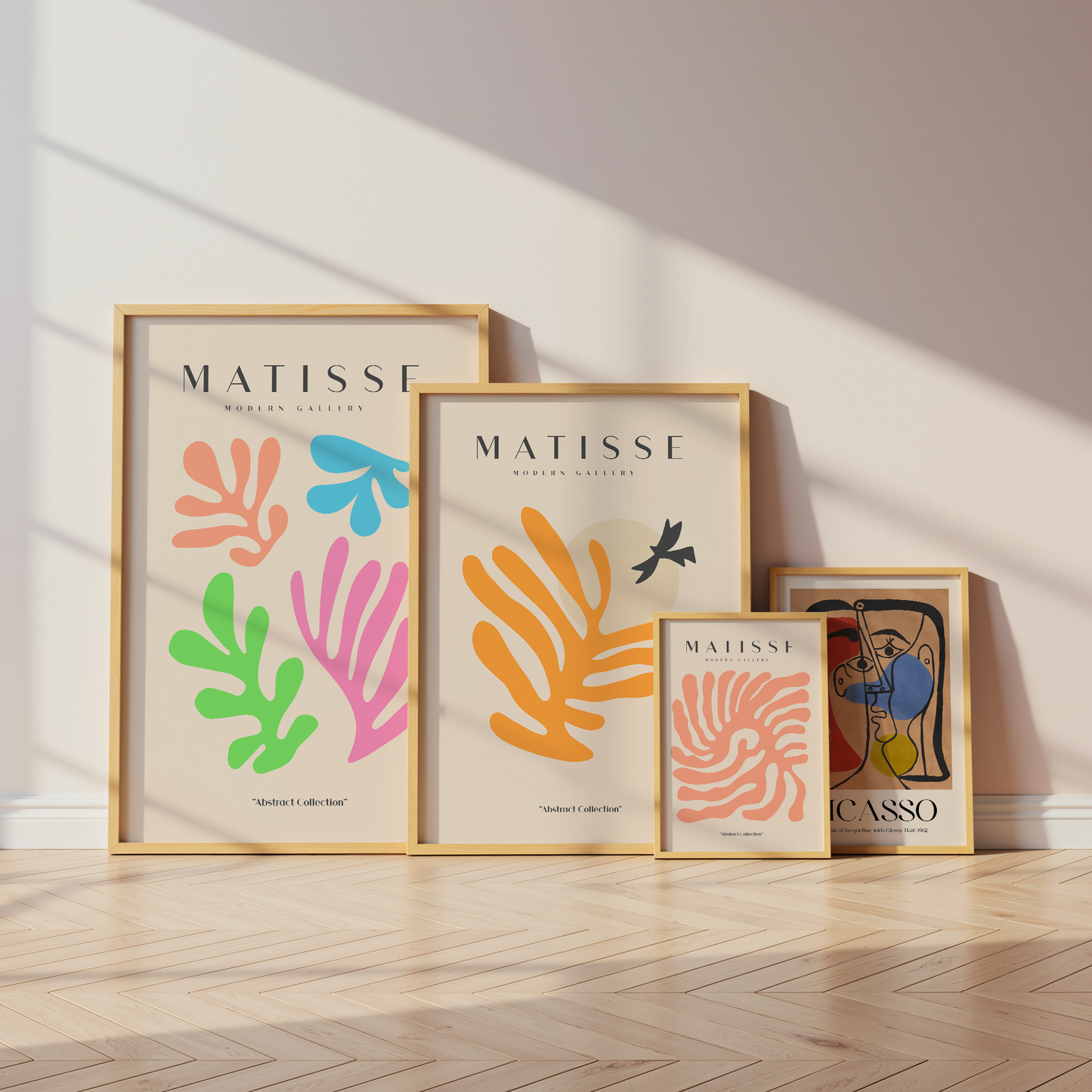 Matisse Poster · Geschenkidee · Abstrakte Formen Matisse Scherenschnitt Kubistische Porträts · Dekoprint ohne Rahmen
