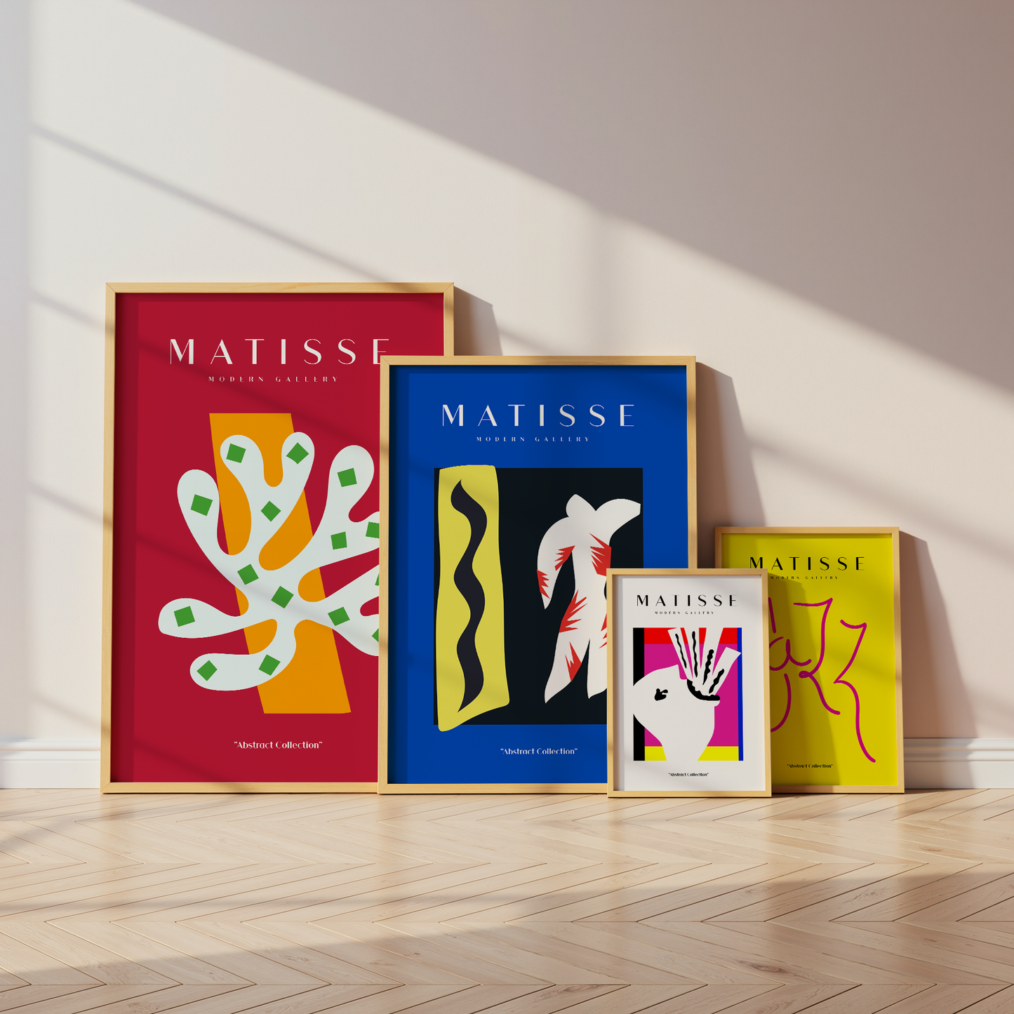 Matisse Poster · Geschenkidee · Abstrakte Scherenschnitte Grafische Formen Bunte Kompositionen · Dekoprint ohne Rahmen
