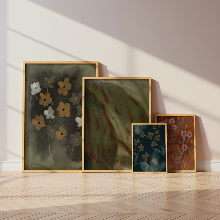 Geschenkidee · Botanische Blumen und Natur Prints Ästhetische Wandbilder · Dekoprint ohne Rahmen | JUSTGOODMOOD