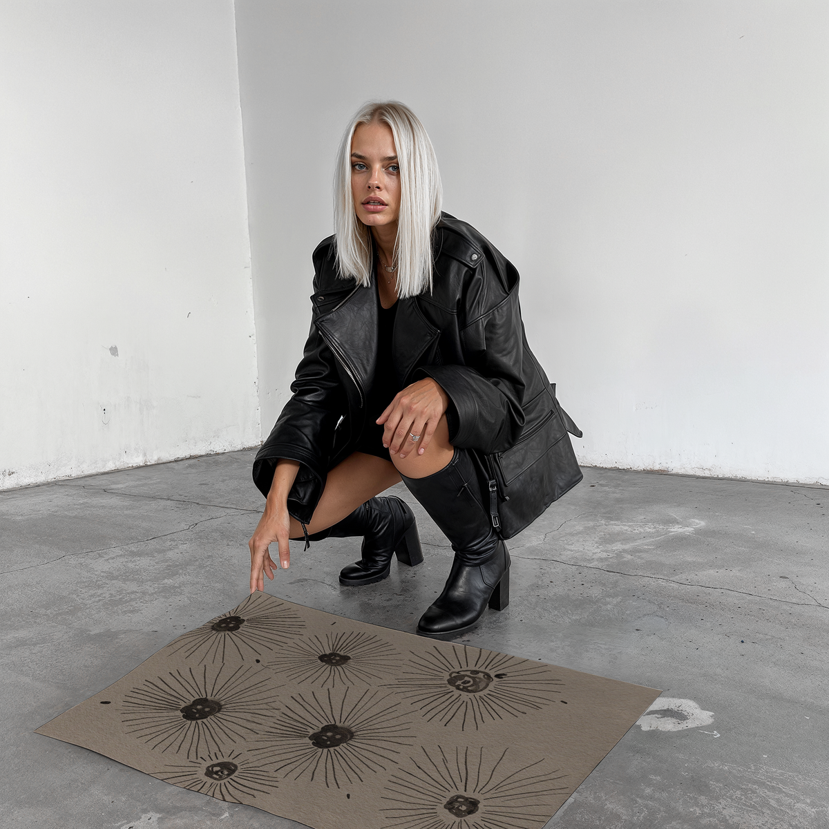 Poster Blumen · Geschenkidee · Botanische Blumen Schwan Ästhetische Kunst · Dekoprint ohne Rahmen
