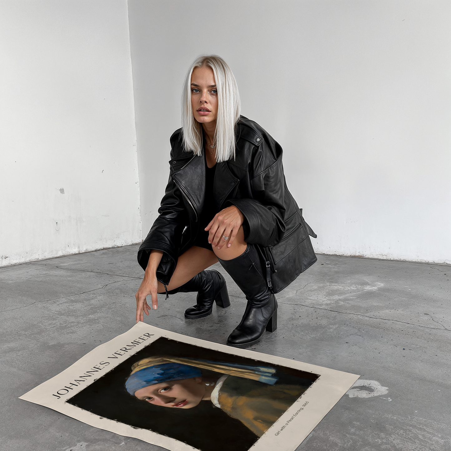 Johannes Vermeer Poster · Geschenkidee · Mädchen mit dem Perlenohrring arockporträt Niederländische Meisterkunst · Dekoprint ohne Rahmen
