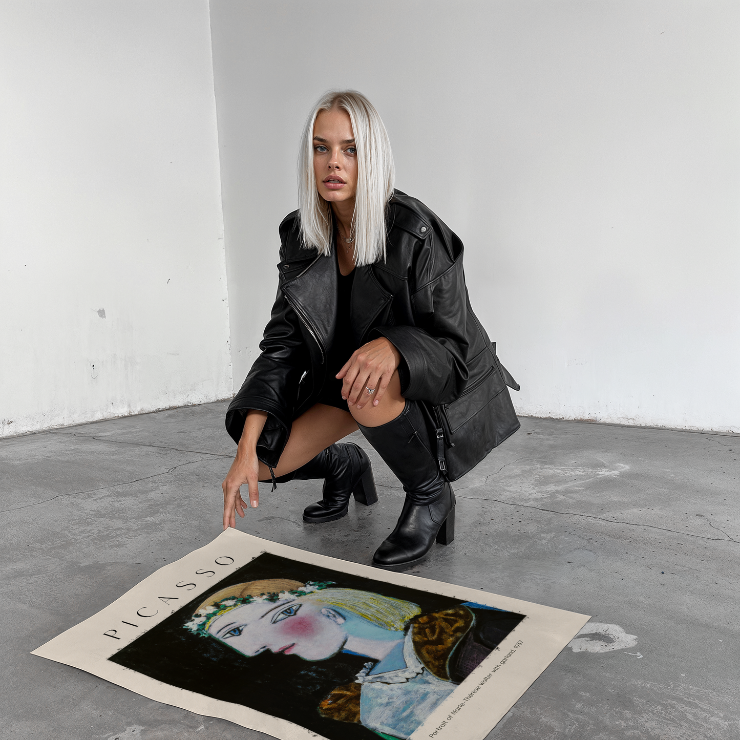 Picasso Poster · Geschenkidee · Kubistische Frauenporträt Mutter mit Kind Weeping Woman · Dekoprint ohne Rahmen