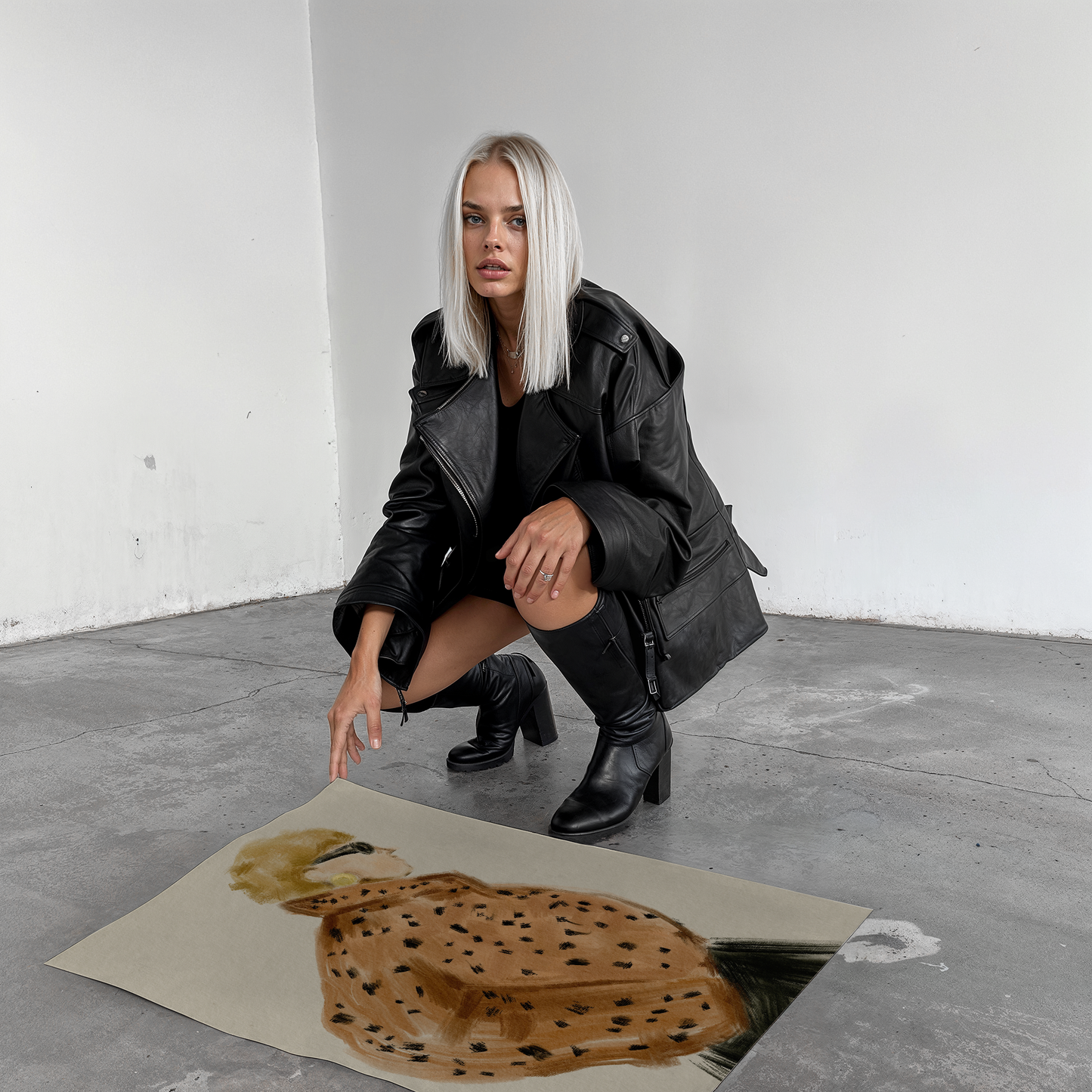 Modeposter Blumen · Animal Print & Raubkatzenmuster · Dekoprint ohne Rahmen