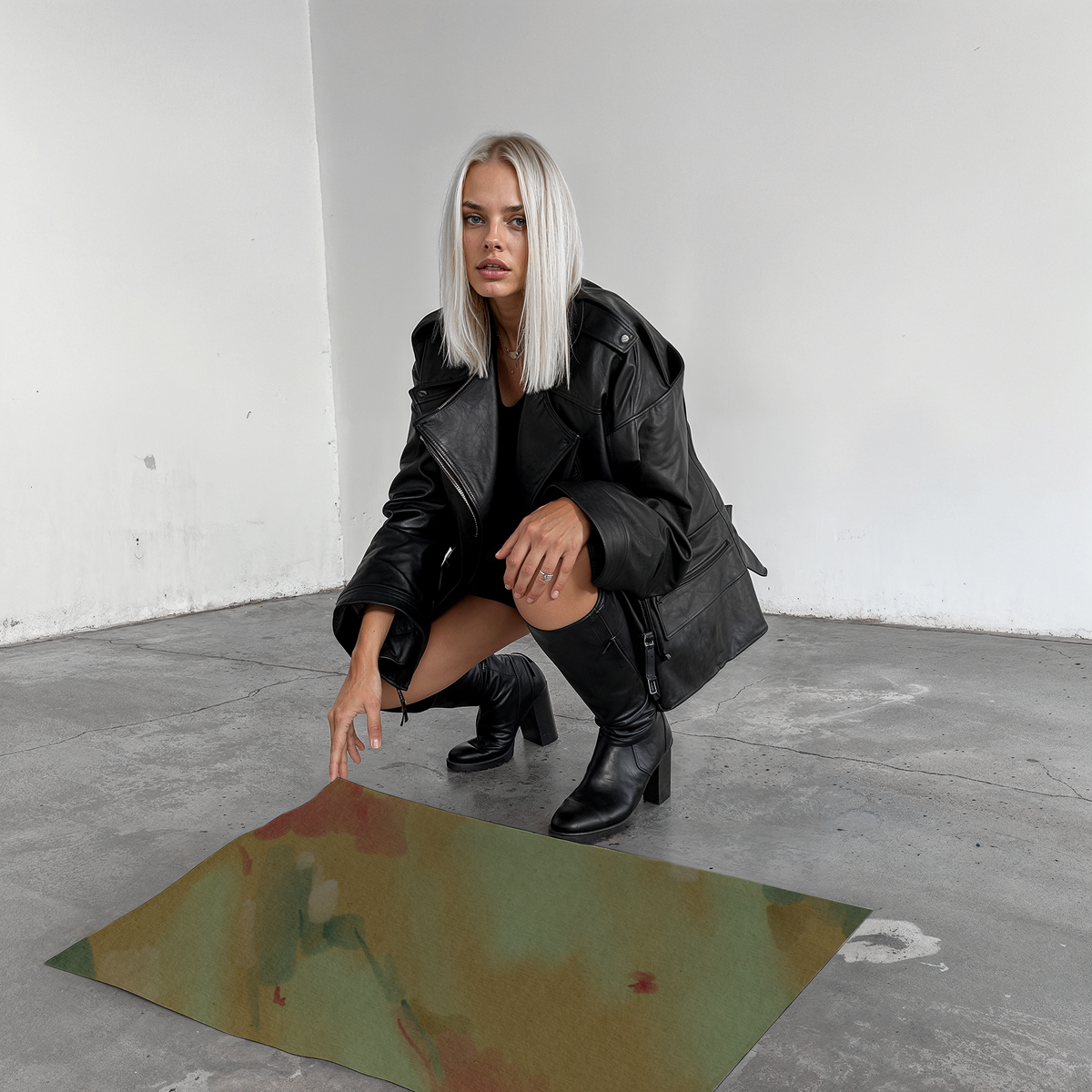 Poster Wandbilder Wohnzimmer · Abstrakte Kunst Fashion · Moderne Bilder ohne Rahmen