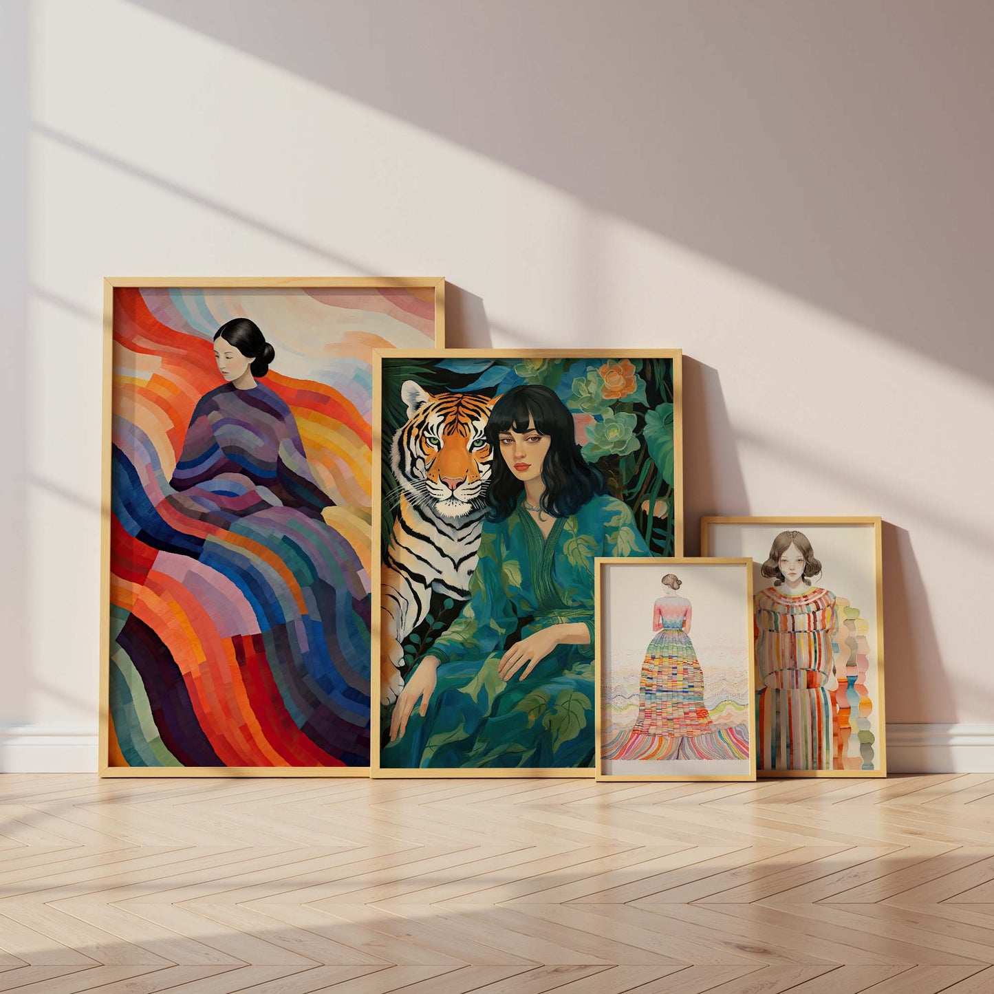 Moderne Kunst Poster · Geschenkidee · Moderne Porträts Stillleben und Farbenfrohe Illustration · Dekoprint ohne Rahmen