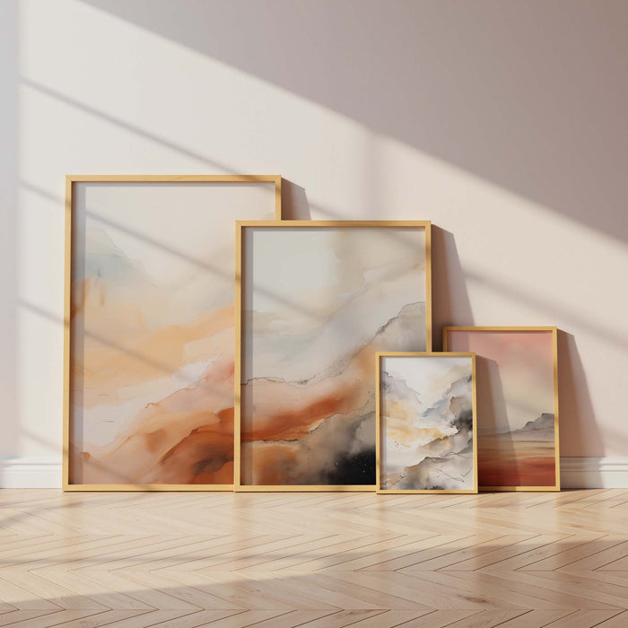 JUSTGOODMOOD Aquarell Poster – Edle Naturwandkunst