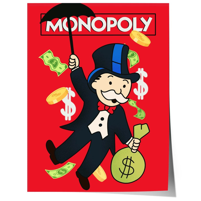 JUSTGOODMOOD Monopoly Poster – Premium Canvas Print