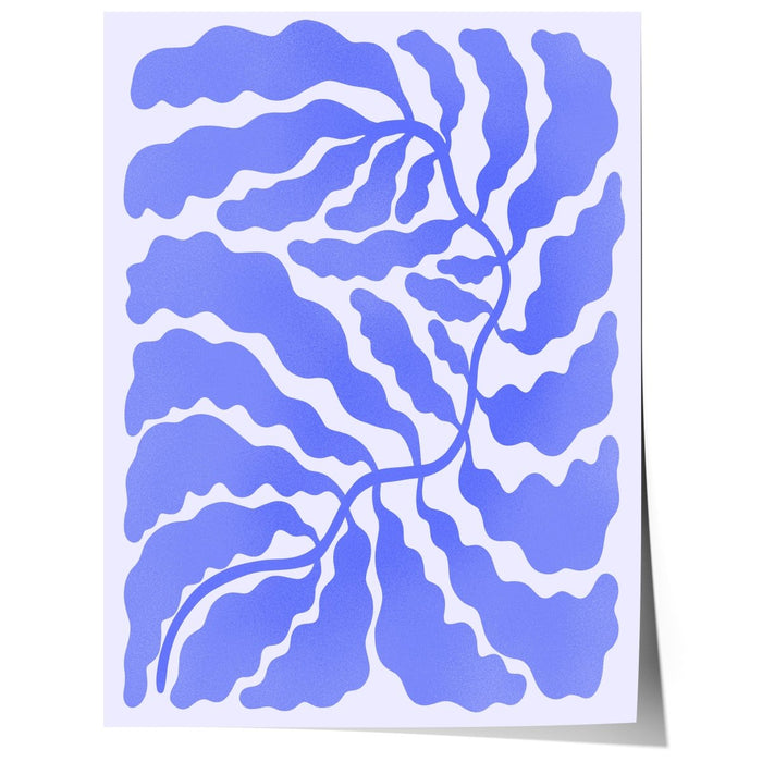 JUSTGOODMOOD Palmenblatt Poster – Premium Baumwolle