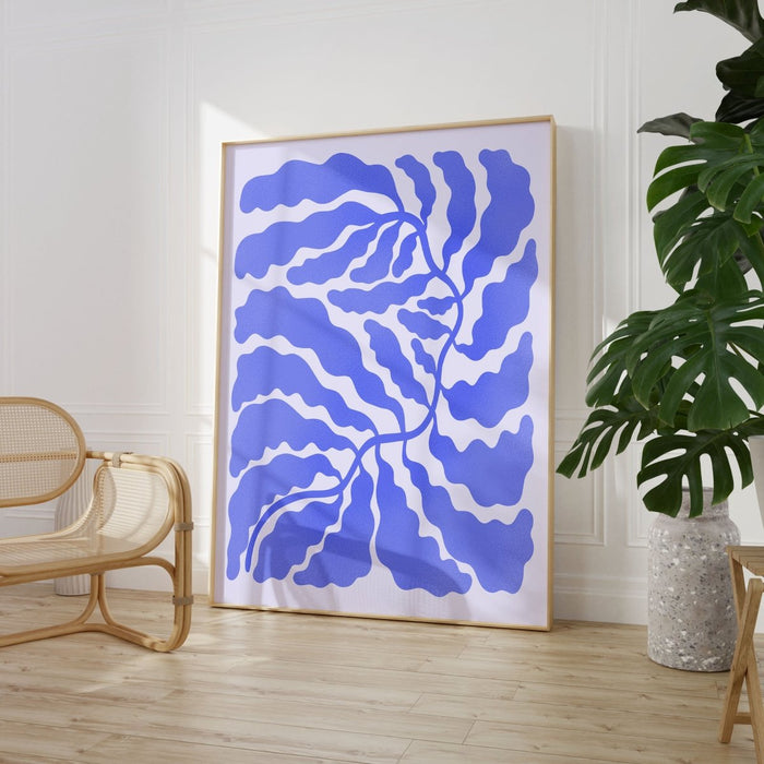 JUSTGOODMOOD Palmenblatt Poster – Premium Baumwolle