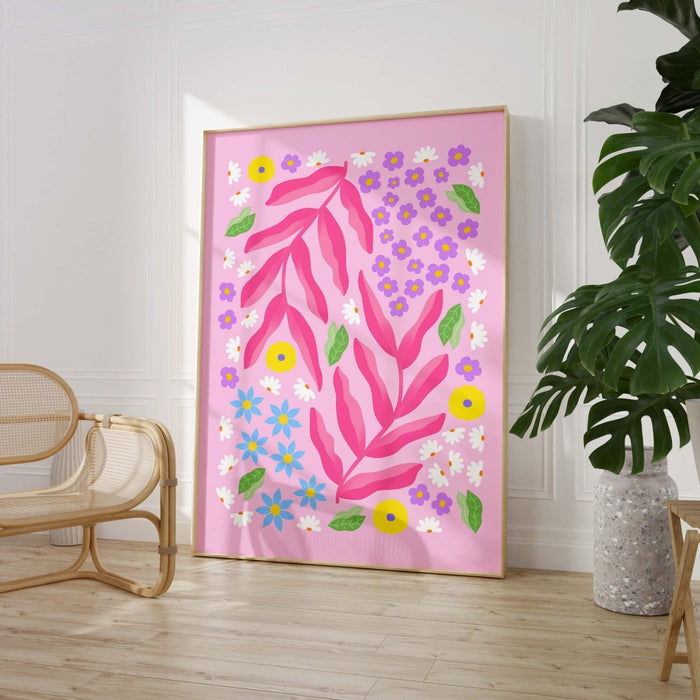 JUSTGOODMOOD Palmenblatt Poster – Modern & Premium