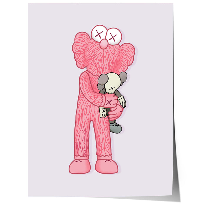 JUSTGOODMOOD Pink Plush – Exklusives Canvas Poster