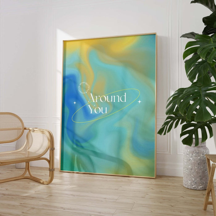 JUSTGOODMOOD Poster: Positive Energy auf edlem