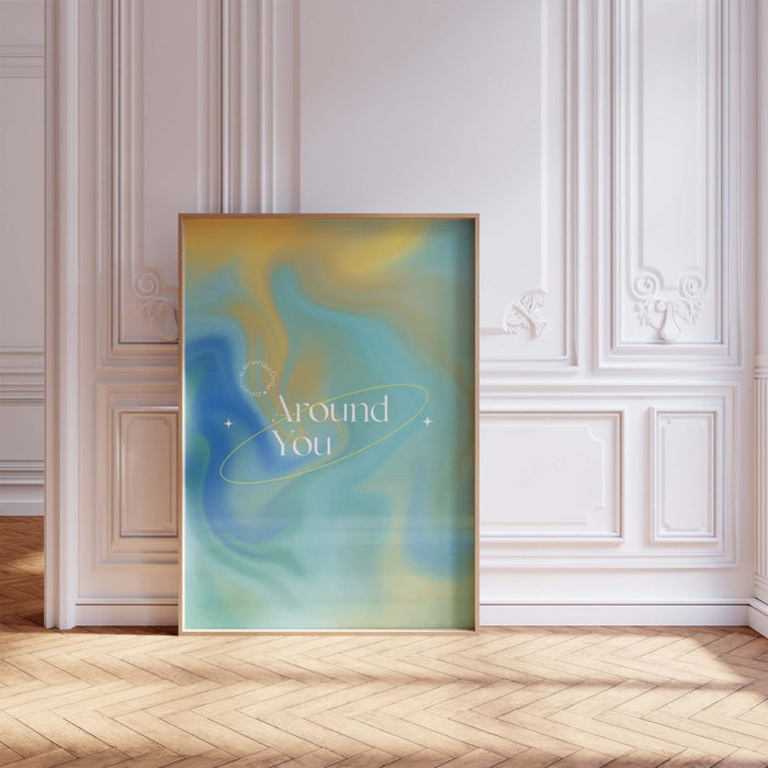 JUSTGOODMOOD Poster: Positive Energy auf edlem