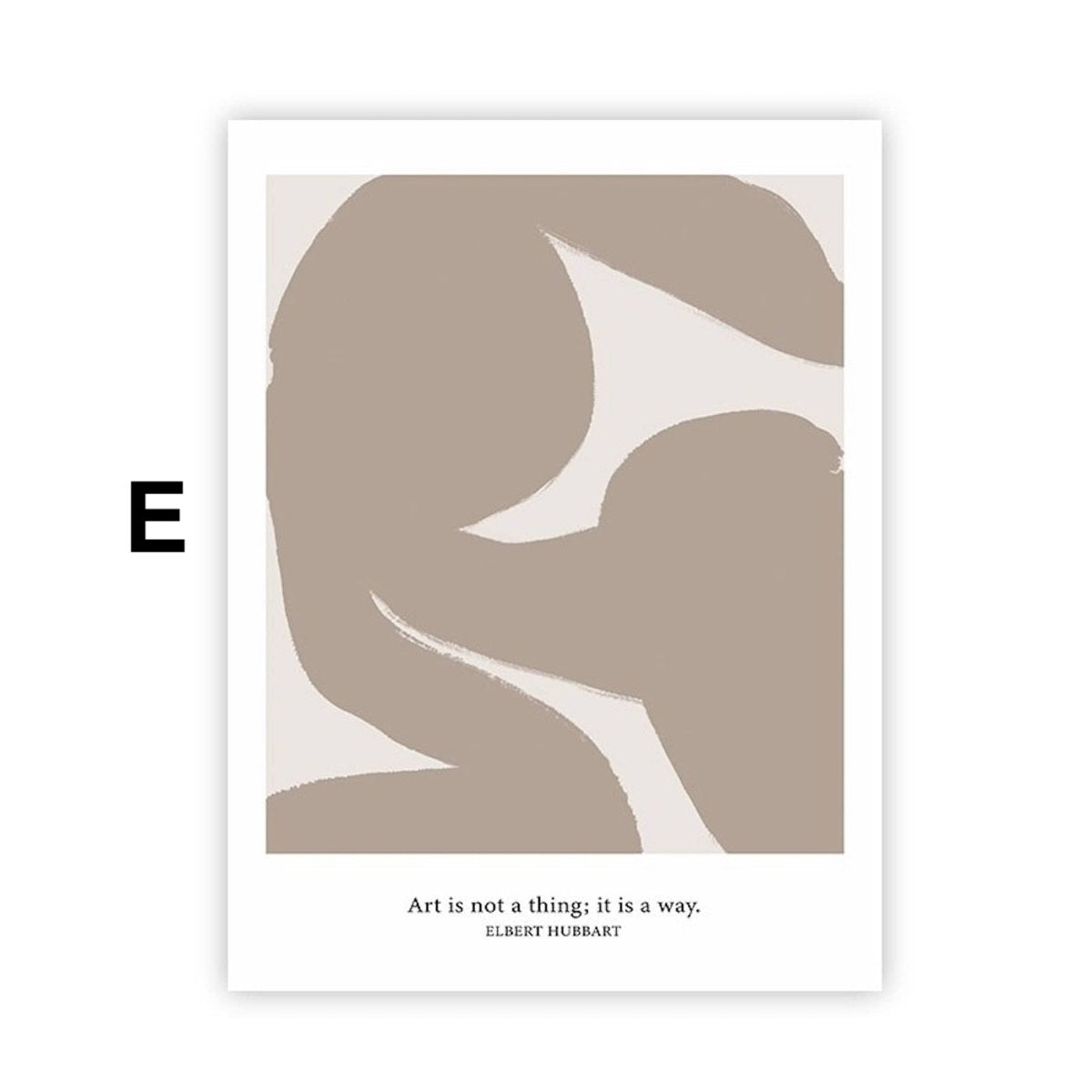 Poster Abstrakt Dezente Linien und Formen als Deko Print ohne Rahmen