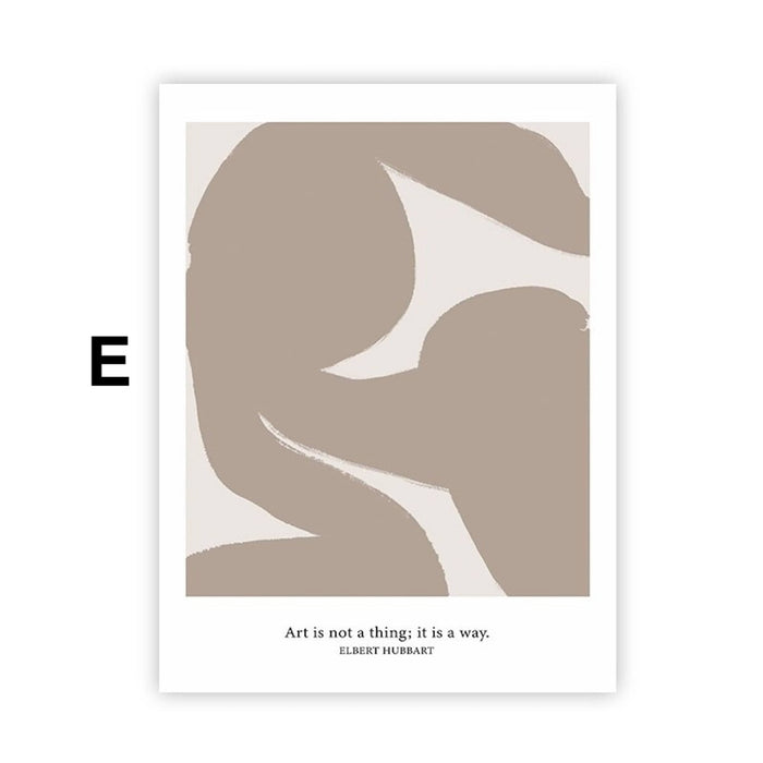 JUSTGOODMOOD Poster Abstrakt – Premium Wandkunst