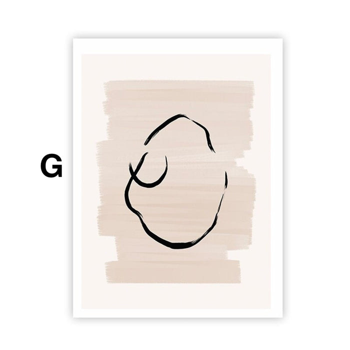JUSTGOODMOOD Poster Abstrakt – Premium Wandkunst