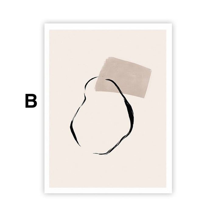 JUSTGOODMOOD Poster Abstrakt – Premium Wandkunst