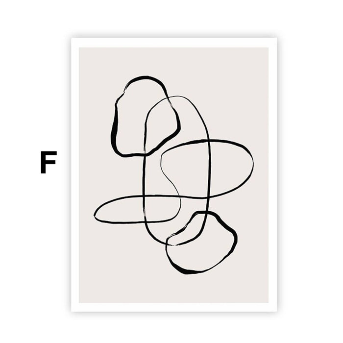 JUSTGOODMOOD Poster Abstrakt – Premium Wandkunst