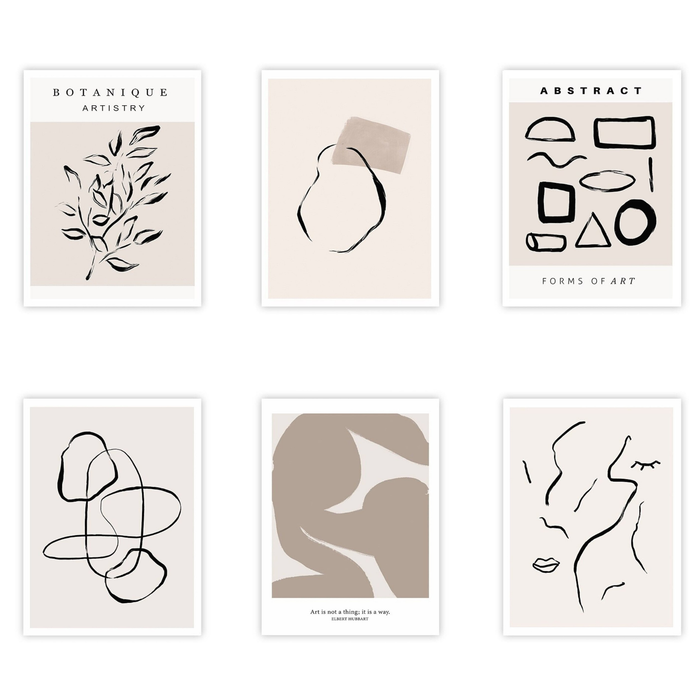 JUSTGOODMOOD Poster Abstrakt – Premium Wandkunst