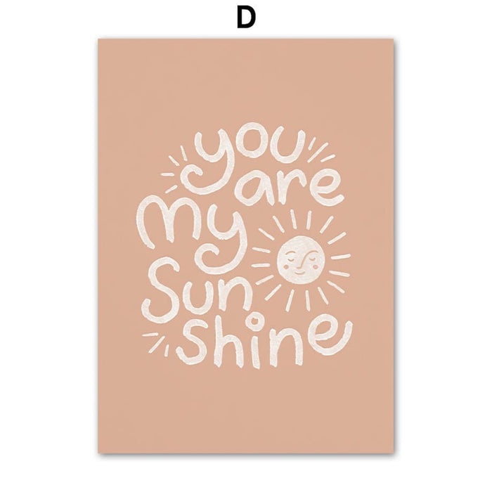 JUSTGOODMOOD Alpaka Poster – Exklusive Baumwoll-Leinwand
