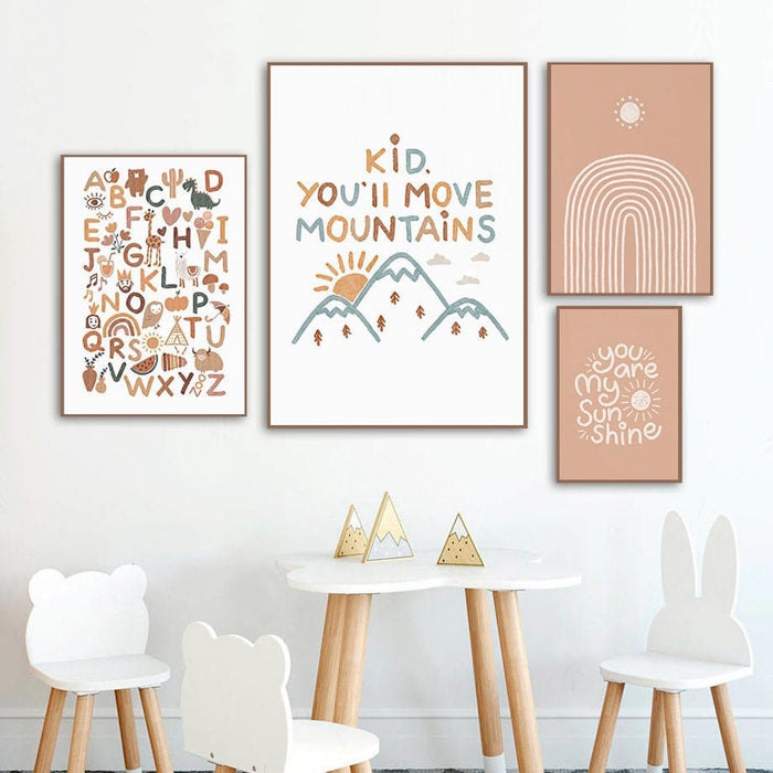 JUSTGOODMOOD Alpaka Poster – Exklusive Baumwoll-Leinwand