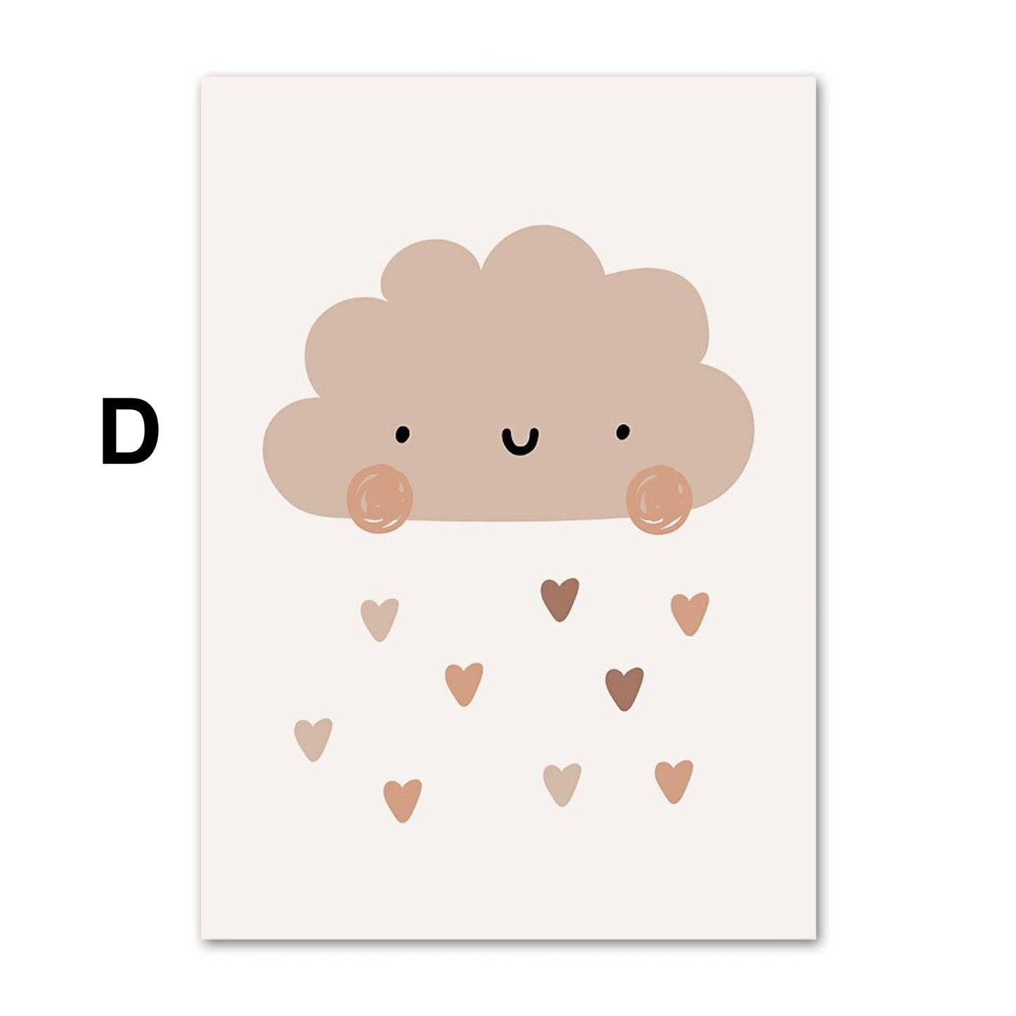 Poster Baby Motive Sonne Liebe Wolke Rakete Regenbogen Erdbeere Träume groß und Traktor als Deko Print ohne Rahmen