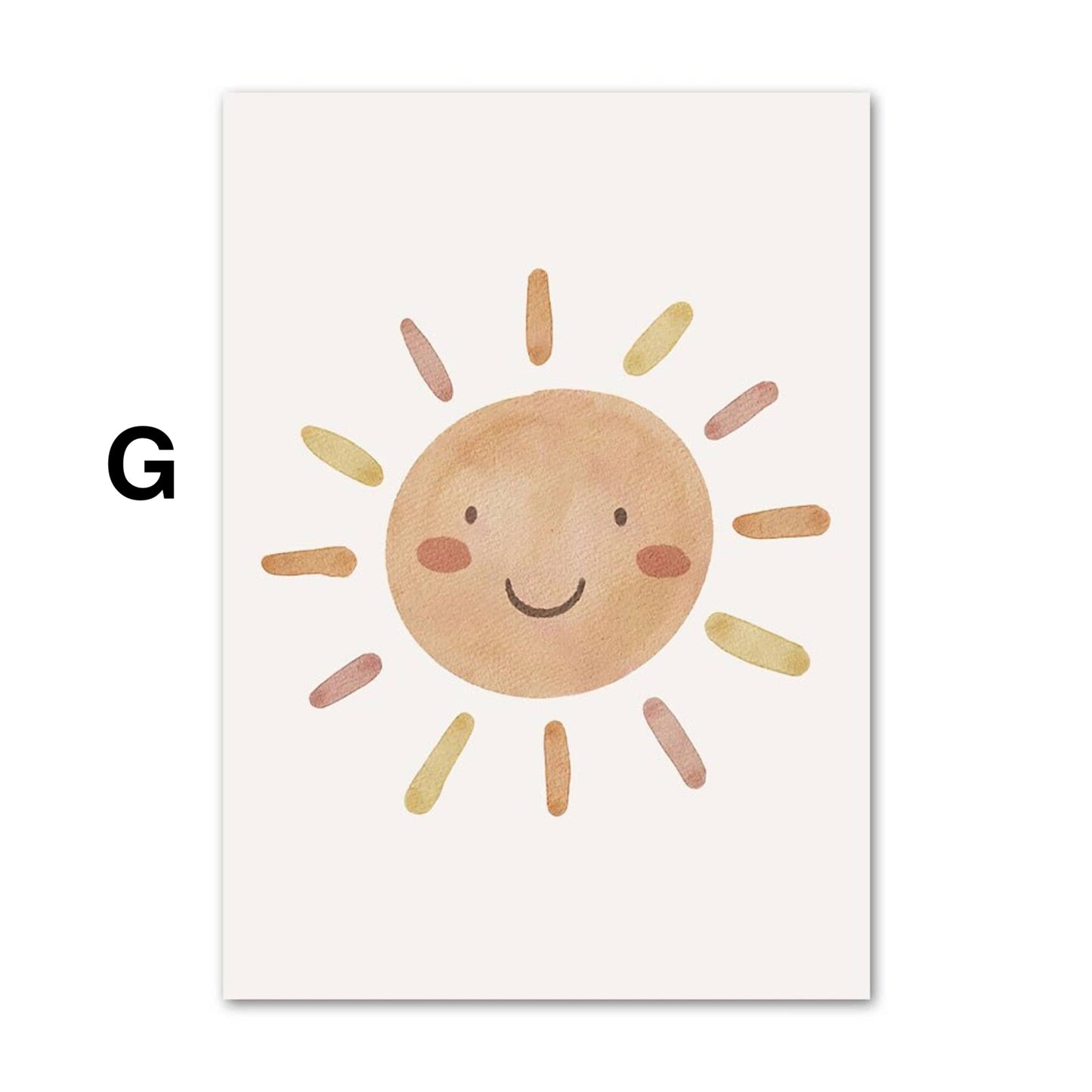 Poster Baby Motive Sonne Liebe Wolke Rakete Regenbogen Erdbeere Träume groß und Traktor als Deko Print ohne Rahmen