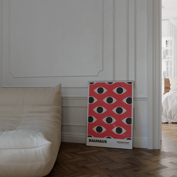 JUSTGOODMOOD Bauhaus Poster – Edle Wandkunst aus Baumwolle