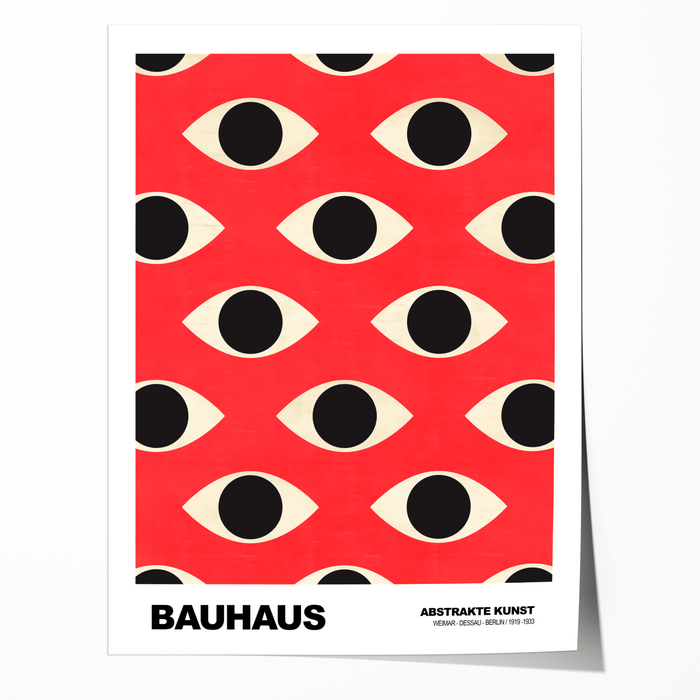 JUSTGOODMOOD Bauhaus Poster – Edle Wandkunst aus Baumwolle