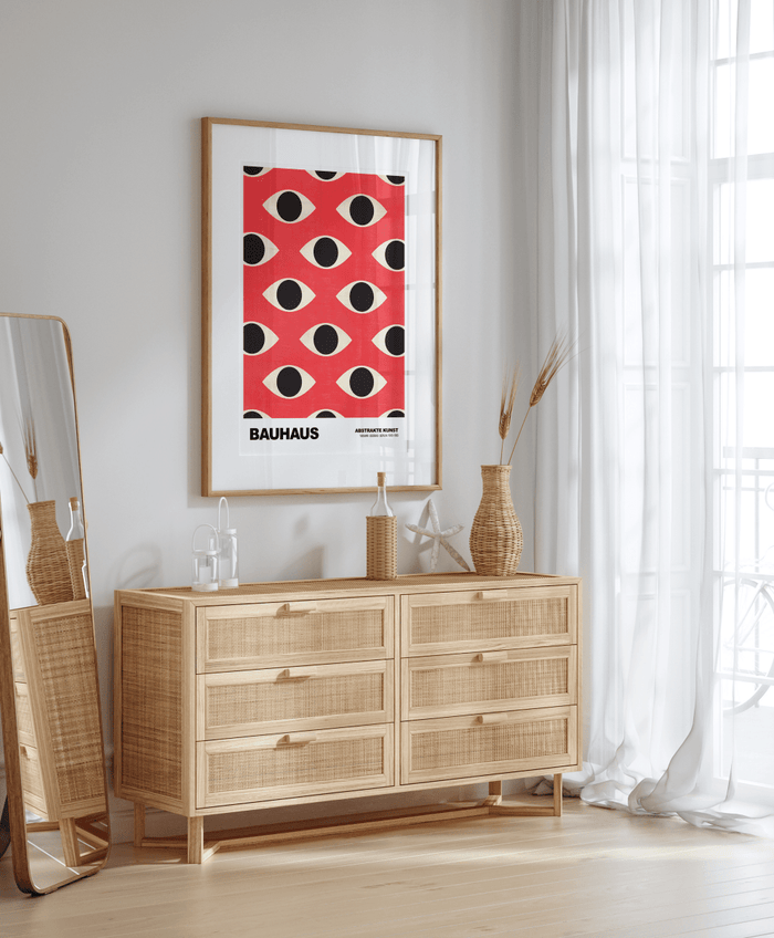 JUSTGOODMOOD Bauhaus Poster – Edle Wandkunst aus Baumwolle