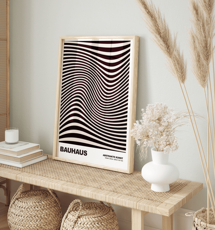 JUSTGOODMOOD Bauhaus Poster – Edle Canvas Wandkunst