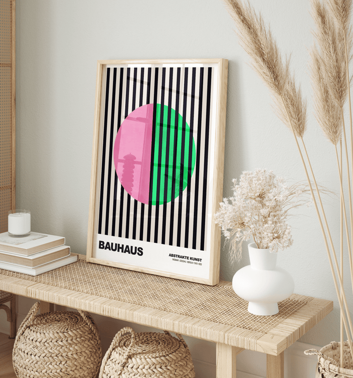 JUSTGOODMOOD Bauhaus Poster – Hochwertiger Cotton Print