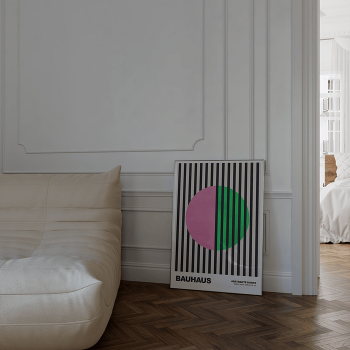 JUSTGOODMOOD Bauhaus Poster – Hochwertiger Cotton Print