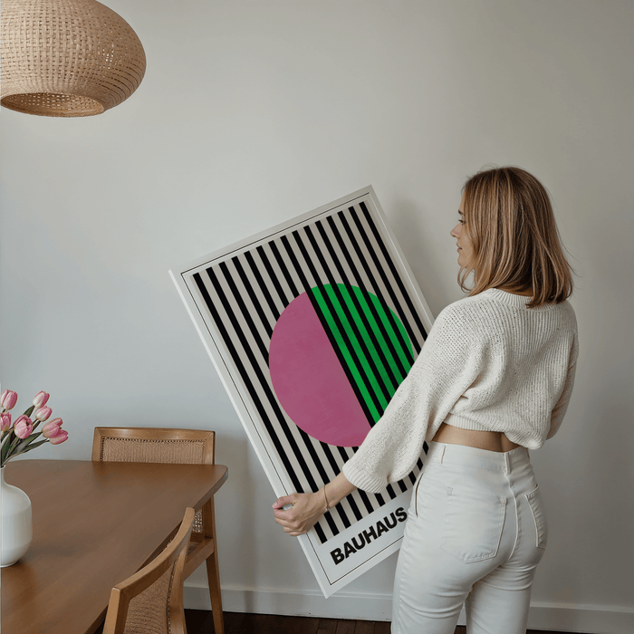 JUSTGOODMOOD Bauhaus Poster – Hochwertiger Cotton Print