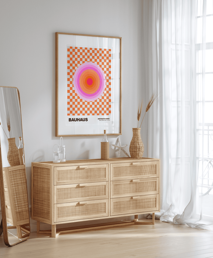 JUSTGOODMOOD Bauhaus Poster – Canvas Kunstwerk
