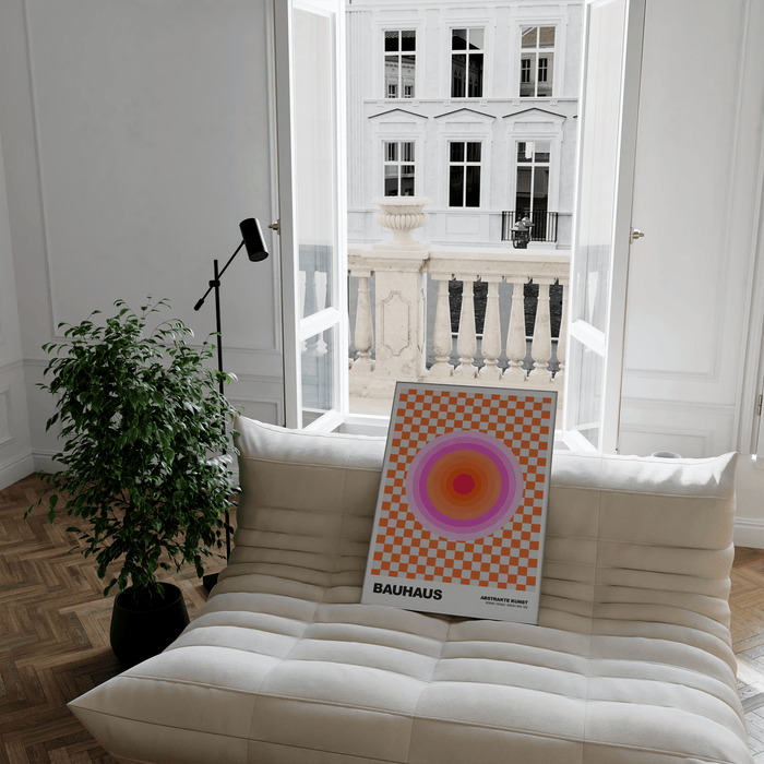 JUSTGOODMOOD Bauhaus Poster – Canvas Kunstwerk