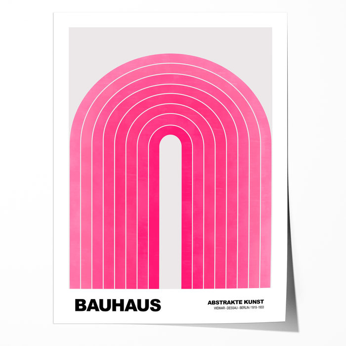 JUSTGOODMOOD Bauhaus Poster – Edles Baumwoll-Canvas