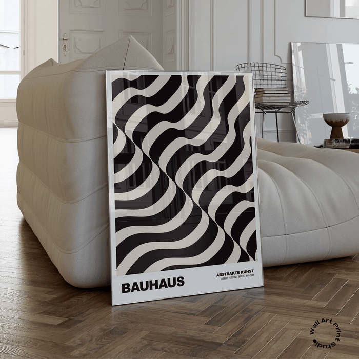 Poster Bauhaus Abstrakte Kunst – Premium Baumwolle