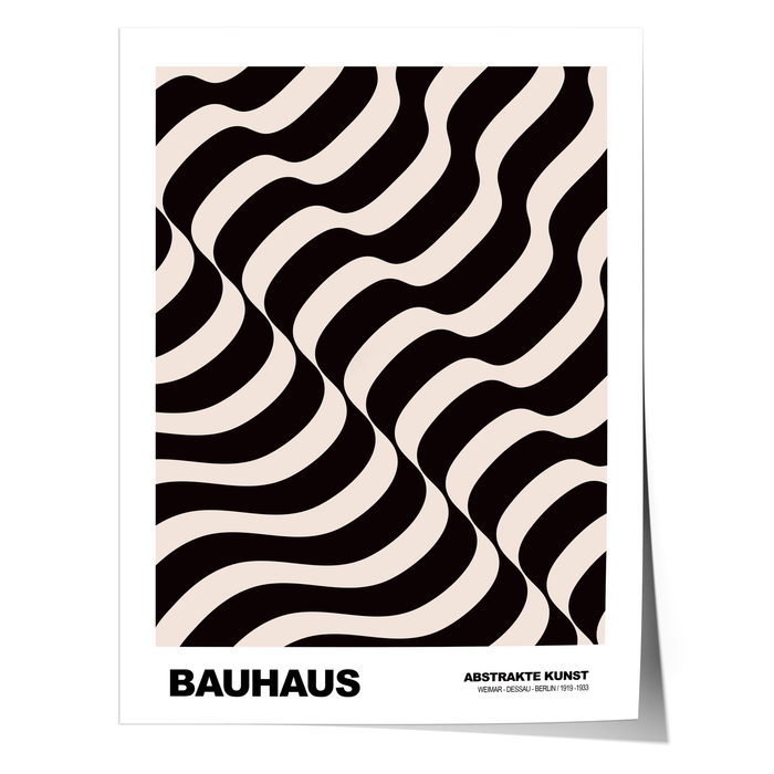 Poster Bauhaus Abstrakte Kunst – Premium Baumwolle