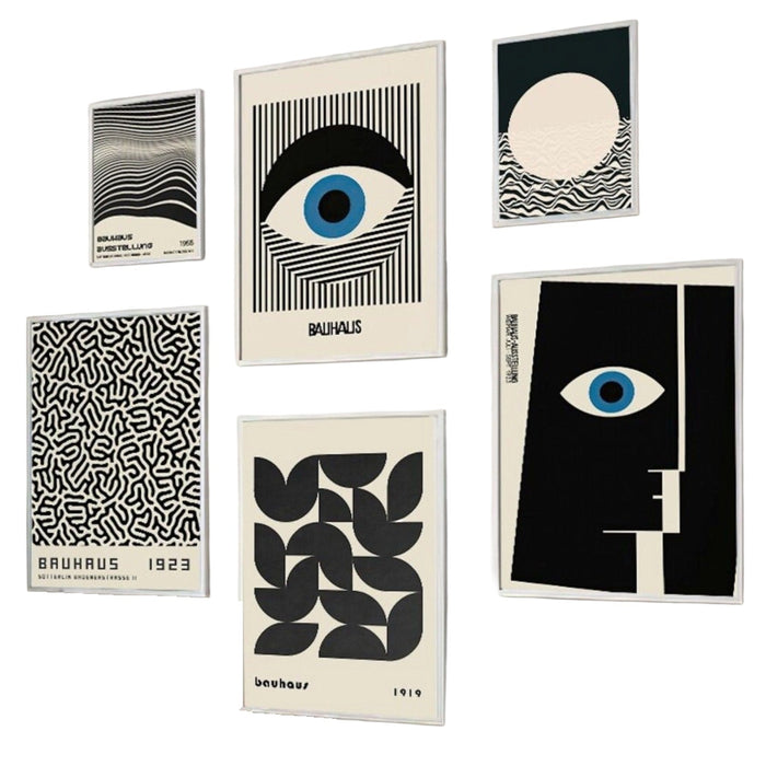 JUSTGOODMOOD Bauhaus Auge Poster – Premium Qualität