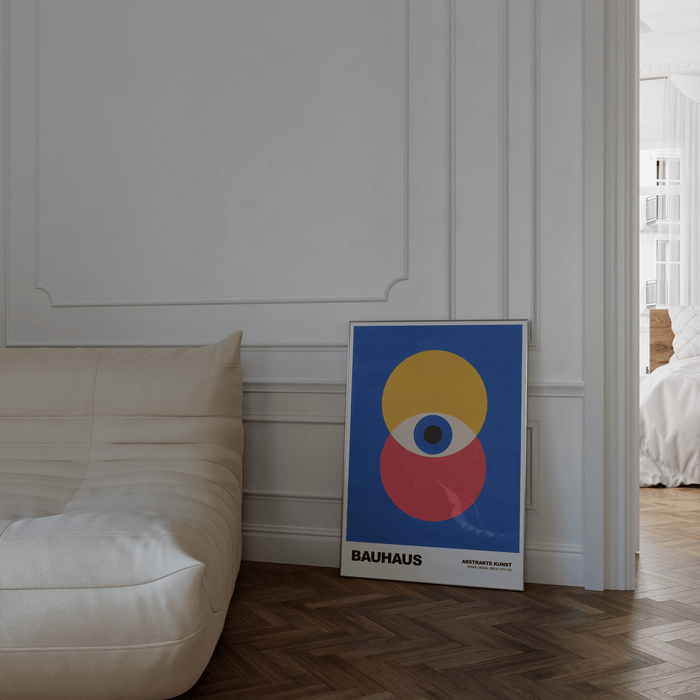 JUSTGOODMOOD Bauhaus Poster – Hochwertiger Baumwolldruck