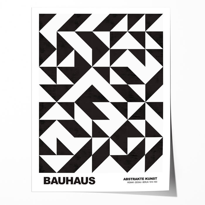 JUSTGOODMOOD Bauhaus Poster – Edle Baumwolle & Farbe