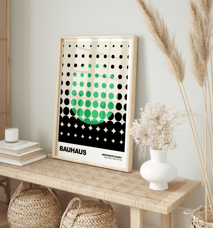 JUSTGOODMOOD Bauhaus Poster – Premium Baumwoll-Druck