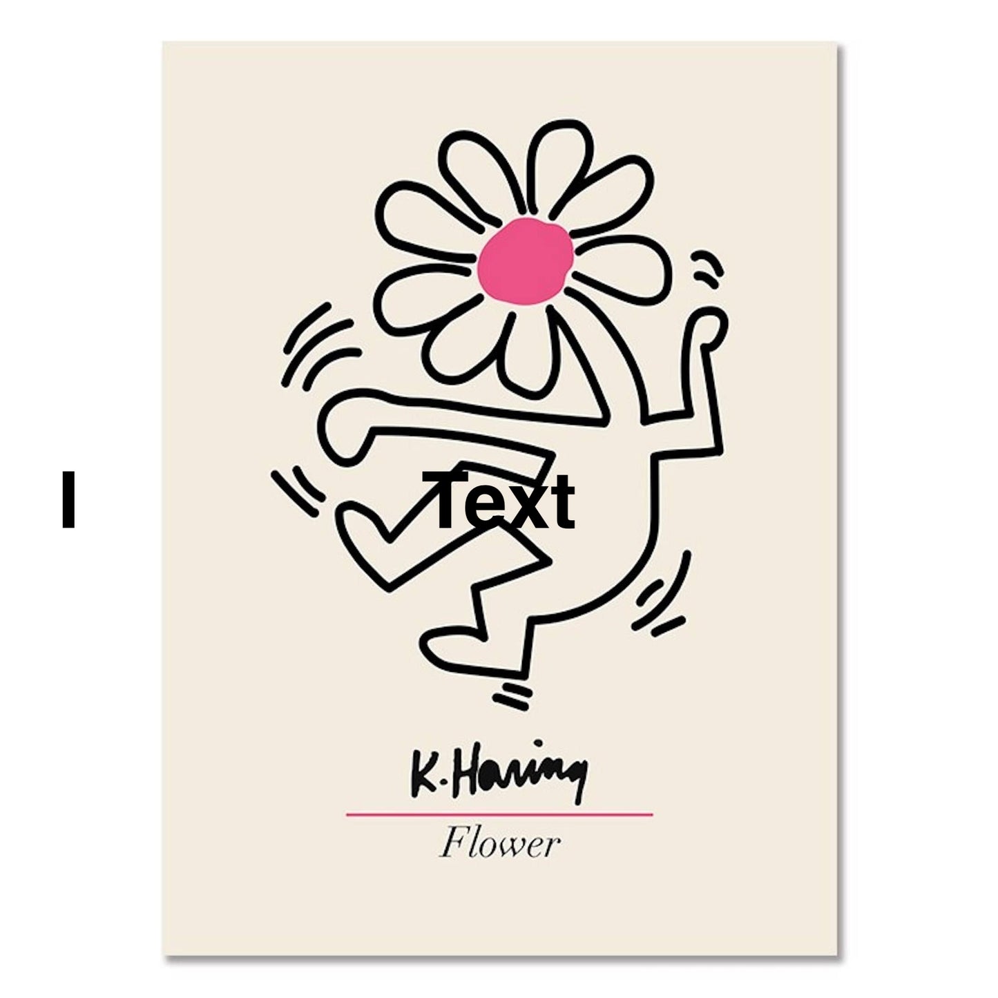 Poster Blumen Markt Tokio Henry Matisse & Keith Haring als Deko Print ohne Rahmen